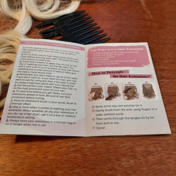 NEW IN BAG ! Barsdar Hair Extention Curly Set  Blonde